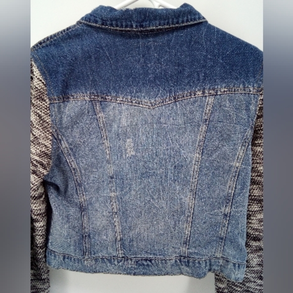 $89 Jessica Simpson Pixie Contrast Liberty Blue Denim 2016 Collection Jacket - Picture 6 of 11